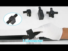 Aluminium de système à rails de voie de fil de la suspension 2 de fil de suspension de pont