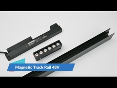 Surface magnétique de système d'éclairage sur rail du ménage 48v 35mm montée