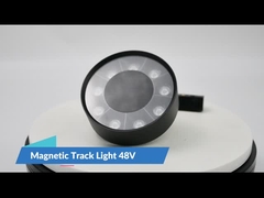 Lampe de grille d'éclairage à la maison de salon de projecteur de voie magnétique ronde de 9w