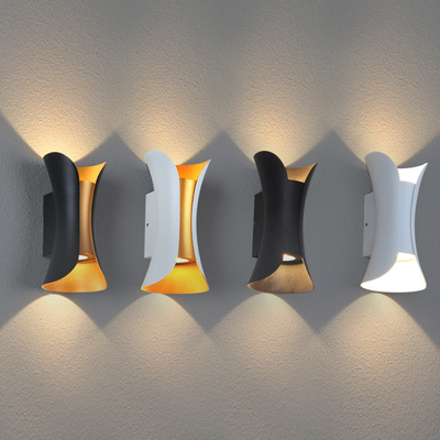 Noir Cri80 6W Ip65 de sable imperméable à travers les lampes de mur menées lumineuses
