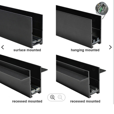 Lumière magnétique montée extérieure enfoncée en aluminium de voie du rail magnétique LED de voie