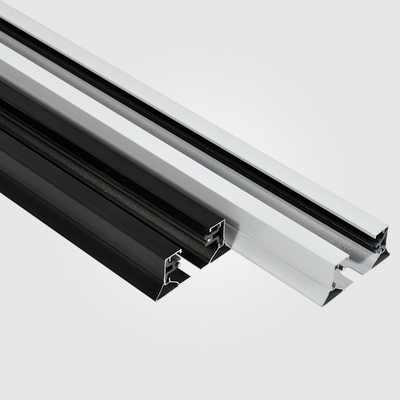 Rail en aluminium monté extérieur à deux fils 1m 1.5m 2m de voie épaissis