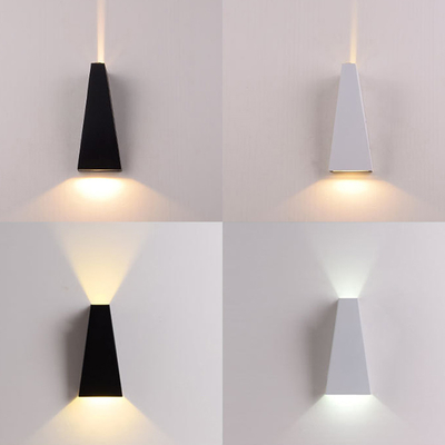 Lumière imperméable créative blanche du mur 6w de sable de noir de sable extérieure