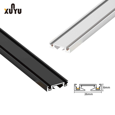 En aluminium, noir et blanc, rails magnétiques à surface ultra-mince montés
