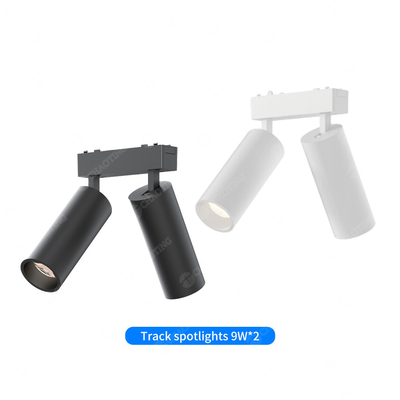 Lumière à double tête magnétique 18W 4000K 6000K projecteur anti-éblouissement