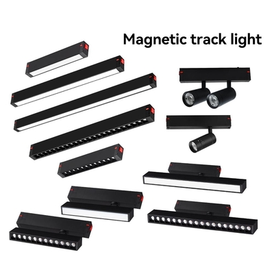 10W 20W Magnétique Trace Salle de séjour Grille Flood Light Trace Lumière masquée sans lumière principale