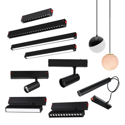Smart Magnetic 10W 4000K Track Light Surface noire montée à la lumière magnétique LED sans lumière principale