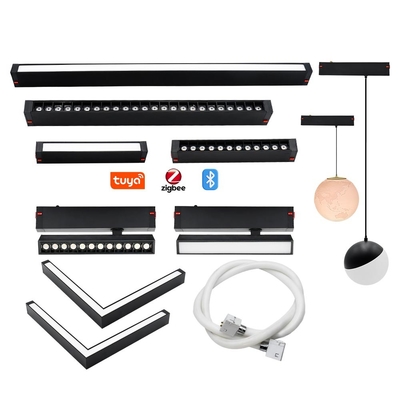 220V Magnétique Réglage de grille Lumière maison et ligne commerciale Lumière d'angle projecteur