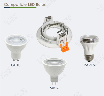 L'ampoule de Mr16 G5.3 Gu10 a enfoncé le logement en aluminium de moulage mécanique sous pression de logement de Downlight
