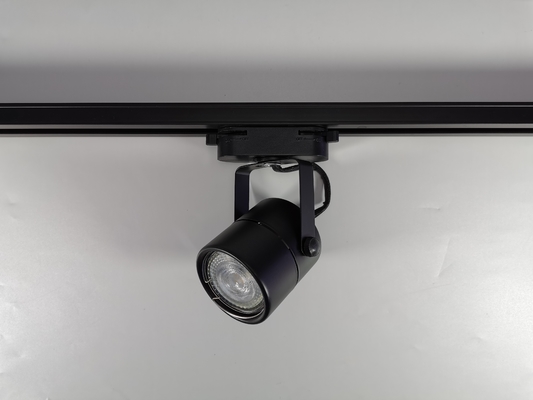 Blanc noir de matériel de fer de logement léger de voie du projecteur Gu10