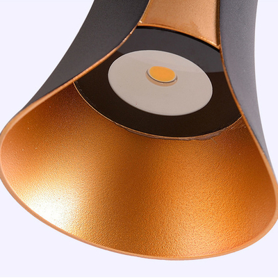 Noir Cri80 6W Ip65 de sable imperméable à travers les lampes de mur menées lumineuses