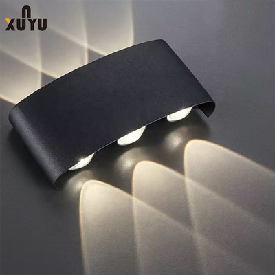 Lumières extérieures principales menées de mur du jardin Ip65 de double de 4W 6W