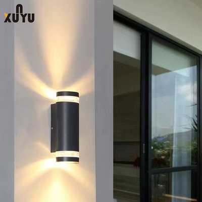 Noir extérieur cylindrique 10W 3000K de bougeoir de mur de style européen