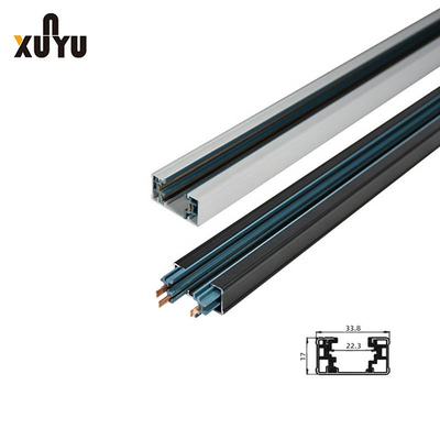 Phase mono de voie de lumière du système à rails 3 de circuit simple en aluminium de fils