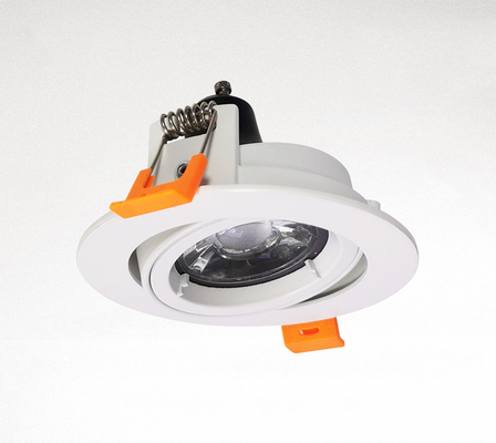 Le rond Mr16 a enfoncé l'allumage logeant l'aluminium blanc de couleur réglable