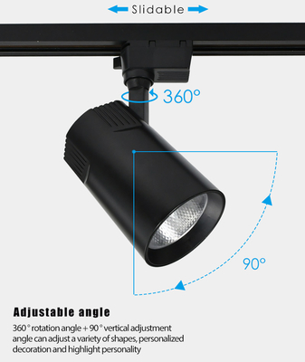 Projecteur blanc chaud 220-240V de voie de LED pour le magasin d'habillement