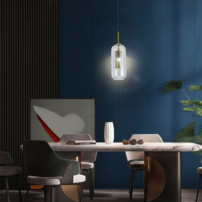 Abat-jour transparent de longue de colonne à C.A. 220V petite LED lumière de pendant