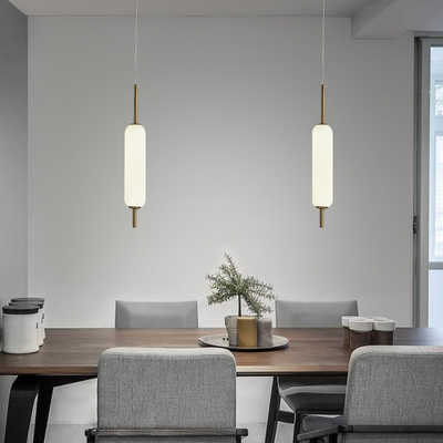 Lumière pendante de la salle à manger 6000K de lumière pendante du minimaliste LED longue