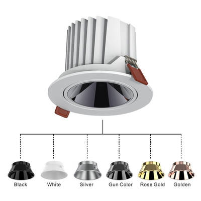 Le projecteur de commutateur de bouton d'OEM a enfoncé Downlight a enfoncé anti-éblouissant