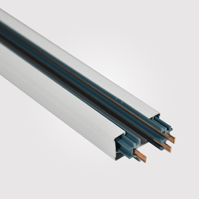 Blanc commercial en aluminium de bande de rail de voie de projecteur de 3 fils