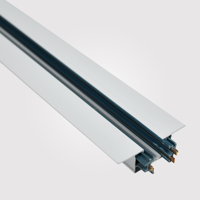 Le projecteur trifilaire incorporé blanc de rail de voie a mené la lumière de voie adaptée aux besoins du client