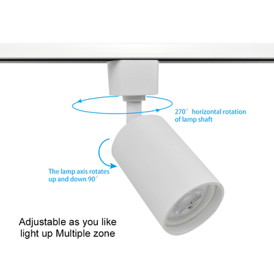 Le logement de lampe de la voie GU10 a mené le support à quatre fils trifilaire à deux fils de projecteur