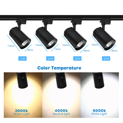 projecteur de voie d'épi de 3000k 4000k pour le salon à la maison 24W 32W 40W
