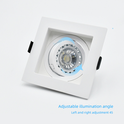 Tête enfoncée de la tête trois de tête simple de logement de lampe de la place Mr16 double