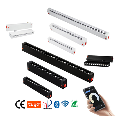 Intelligent linéaire de voie de lumière de système de projecteur de lampe intelligente blanche noire de gril aucune lampe principale