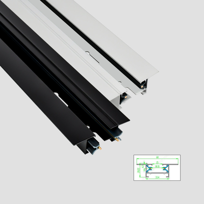 Le fil 2 a inclus tout le blanc en aluminium de noir de noyau d'en cuivre de rail de voie