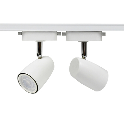 Projecteur blanc en aluminium pur de voie de la couleur GU10, logement léger de la voie G5.3