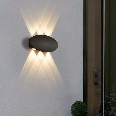 Lumière imperméable extérieure 4W 6W 8W du mur IP65 à travers allumer la lampe de mur
