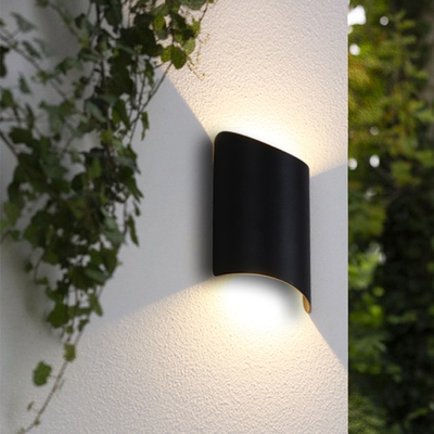 lumière en aluminium de mur de mur de 6000K LED de lumière de jardin de bas-côté de villa imperméable extérieure de lumière