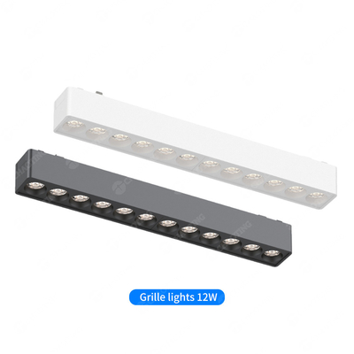 Commercial Salon de 48V Magnétique Track Light 12W 3000K 4000K 5700K LED lumière de grille