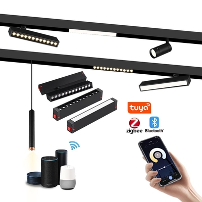 220V LED Magnétique Track Light Home Spotlight Intellectuel éclairage sans chef