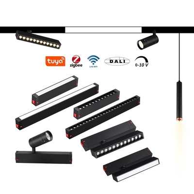 App Smart Tuya Lumière de piste magnétique sans éclairage principal 12W 3000K projecteur