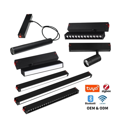 220V Pas de lumière principale Ligne magnétique linéaire 3000K 10W 20W Lustre COB