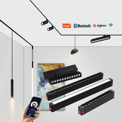 220V High Voltage Magnetic Track Light Embedded Pas de lumière principale éclairage