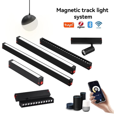 2.4G Dimming intelligent et réglage de couleur Magnétique Track Light Grille Light