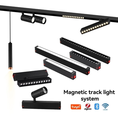 25 mm Magnétique de piste de lumière 220V projecteur maison salon sans éclairage principal