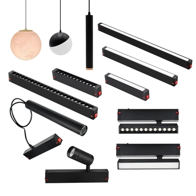 Lumière magnétique intelligente de piste Noir Lumière magnétique intégrée LED sans lumière principale