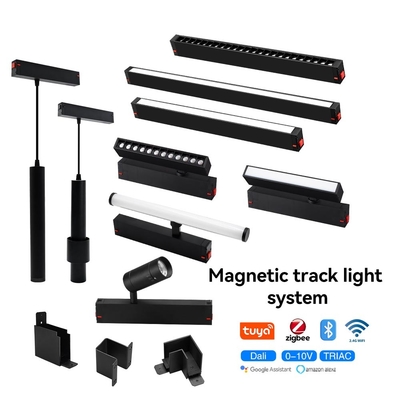 Zigbee Tuya Contrôle intelligent Lumière de piste magnétique 10W 20W projecteur LED