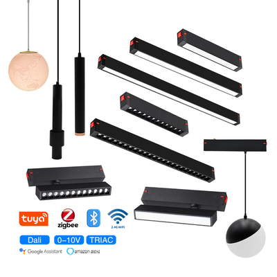 Smart 2.4G12W 20W 30W lumière de grille LED projecteur lumière de piste magnétique