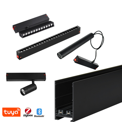 220V Magnétique Track Light Surface intégrée montée à la maison Salle de séjour Chambre sans éclairage principal