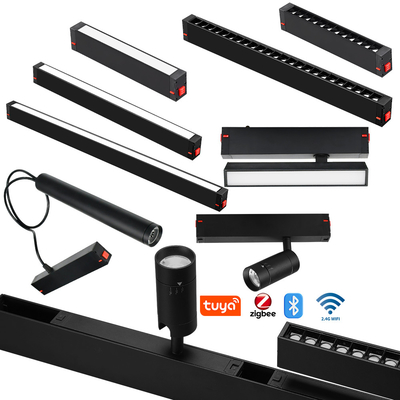 Tuya Smart App 6W 12W Magnétique lampe grille projecteur LED Pas d'éclairage principal